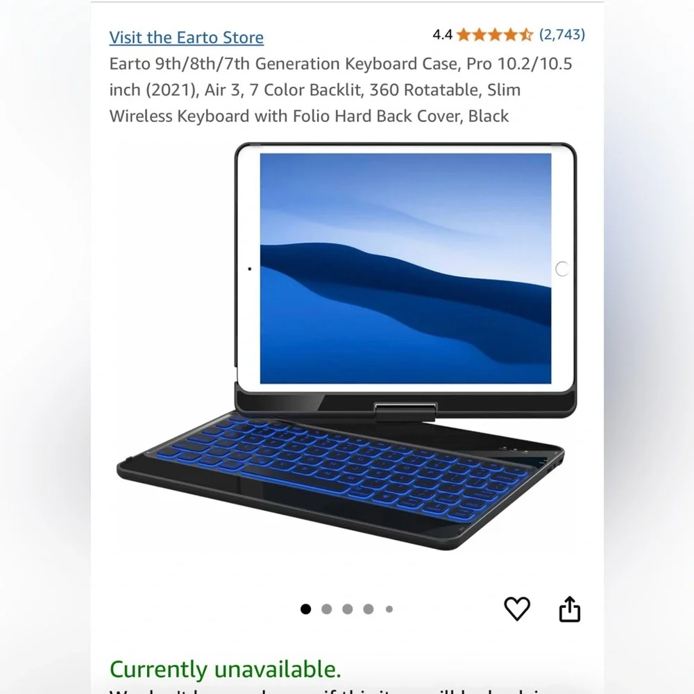 Sleek Black Tablet Keyboard with Protective Case